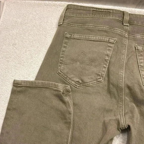 AG Los Angeles Women Mari Crop High Rise Slim Straight  Jeans Size 25 - Picture 8 of 8